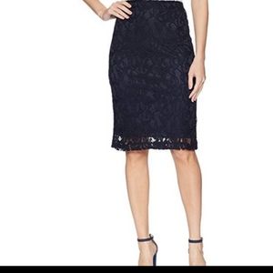 NWT Andrianna Papell Blue Moon Lace Pencil Skirt.